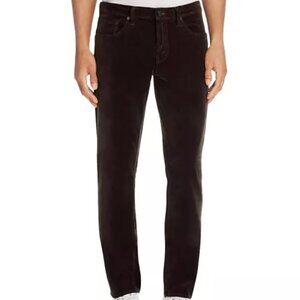 J Brand Tyler Slim Fit Gray Velvet Pants